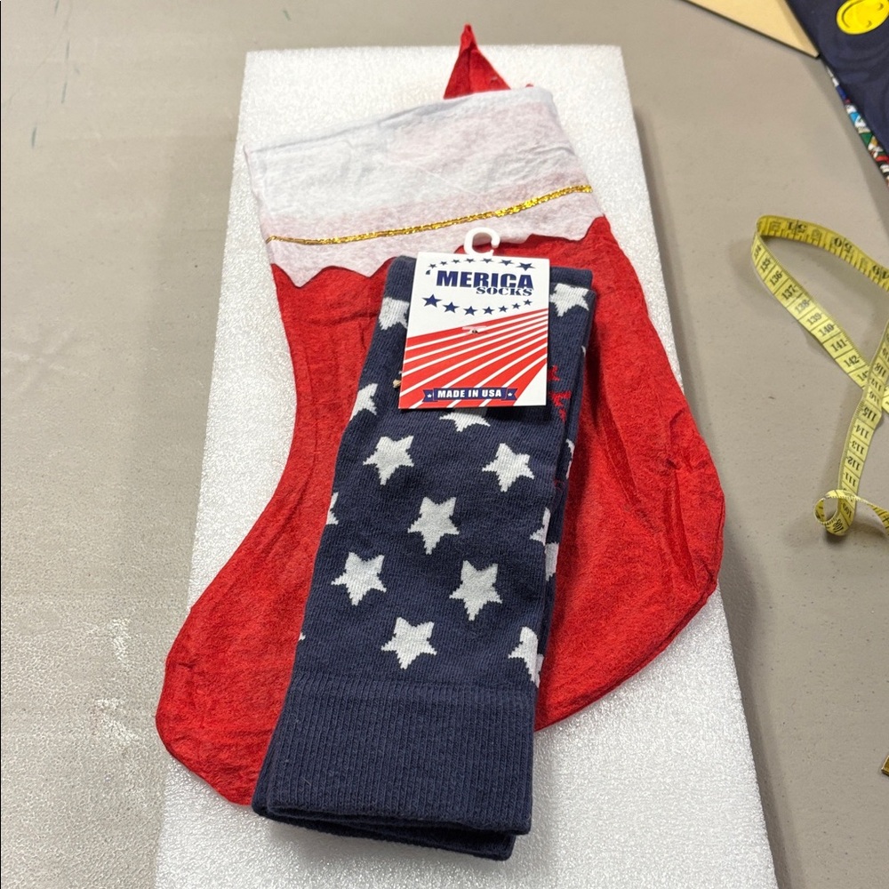 America Dark Blue Socks with White Stars